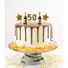 50th Birthday Candles Champagne & Stars