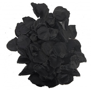 144 x Deluxe Black Rose Petals Confetti