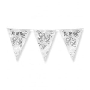 Mr & Mrs Doves Silver Wedding Party Bunting - 10m
