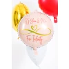 "It's You And Me For Infinity" Valentine's Day Foil Balloon - 45cm