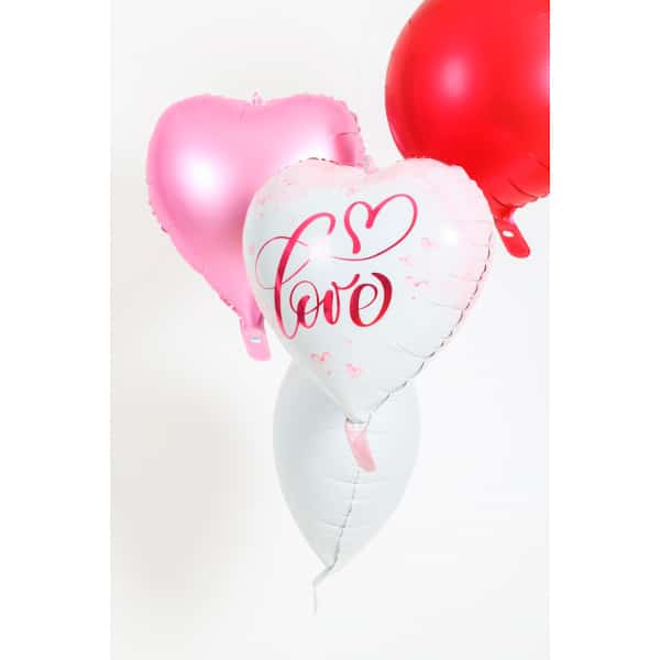 "Love" Heart Shaped Foil Balloon - 45cm