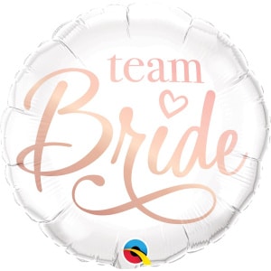 Rose Gold "Team Bride" Foil Balloon - 46cm