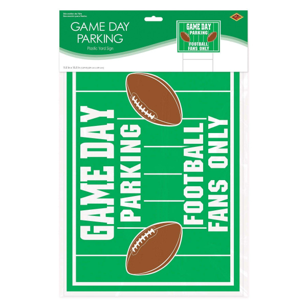 American Football "Game Day" Front Garden Sign - 29cm x 39cm