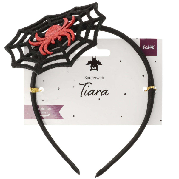 Glitter Spiderweb Halloween Headband