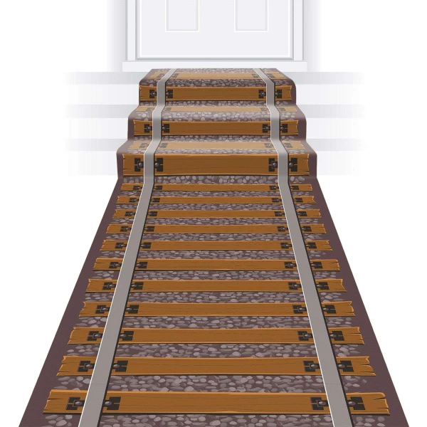 Railroad Train Track Floor Runner - 3m x 60cm