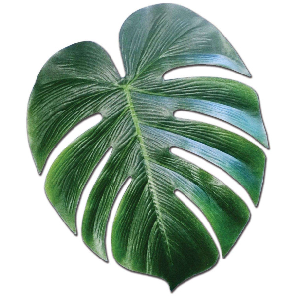 4 x Tropical Palm Leaves Fabric Decorations - 33cm