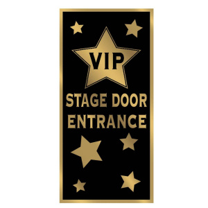Awards Night "VIP Stage Door Entrance" Door Cover - 1.5m x 75cm