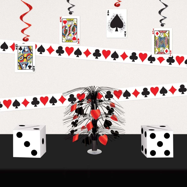 Playing Cards Party Barrier Tape - 6m x 8cm