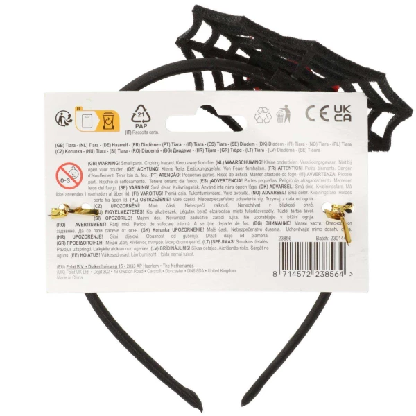 Glitter Spiderweb Halloween Headband