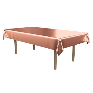 Metallic Rose Gold Tablecloth - 2.7m x 1.4m