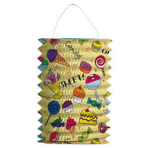 Sweeties & Treats Hanging Lantern Decoration - 16cm
