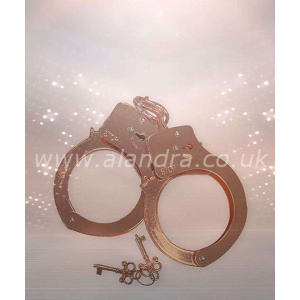 Hen Party Rose Gold Metal Handcuffs