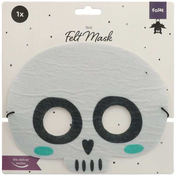 Cartoon Skeleton Halloween Felt Eye Mask