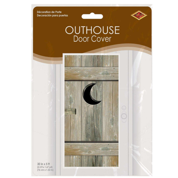 Wild West Outhouse Toilet Door Cover - 1.5m x 75cm