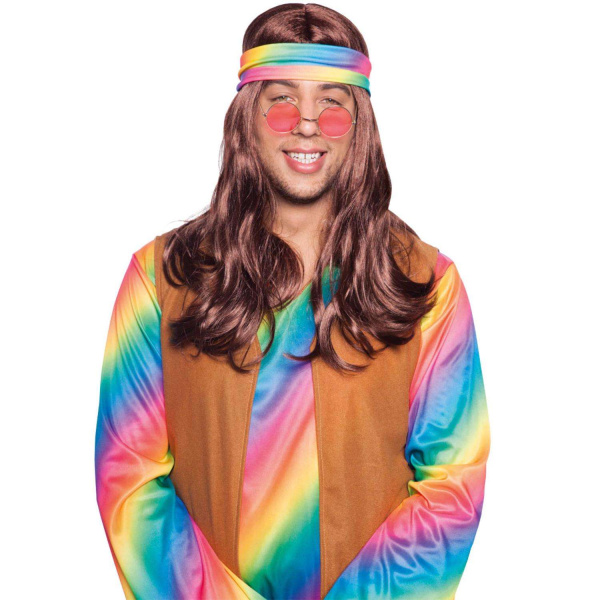 Hippie Wig with Rainbow Headband