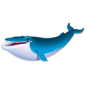 Blue Whale Cutout Decoration - 1.1m