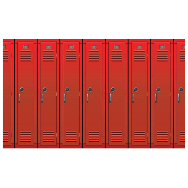 90's School Lockers Backdrop - 9.1m x 1.2m