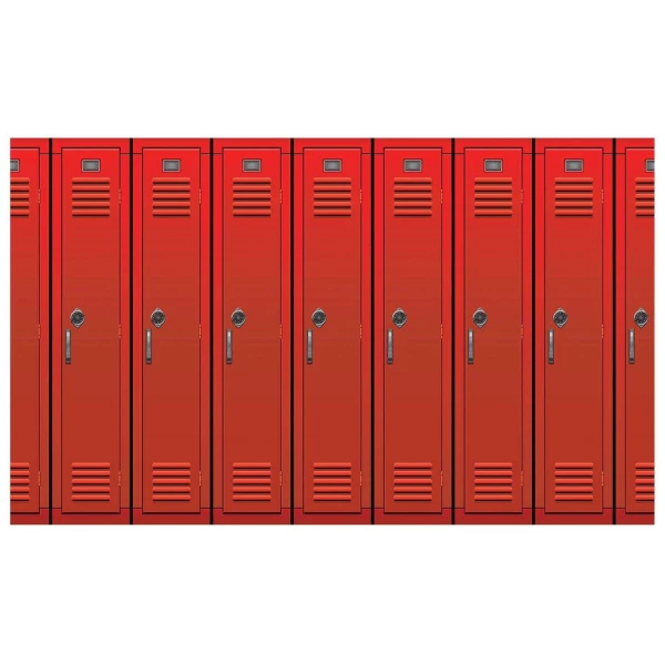 90's School Lockers Backdrop - 9.1m x 1.2m