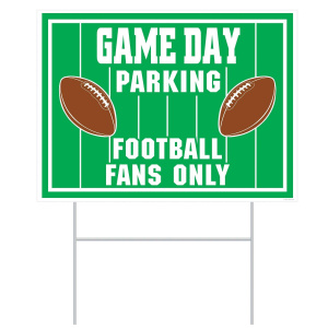 American Football "Game Day" Front Garden Sign - 29cm x 39cm