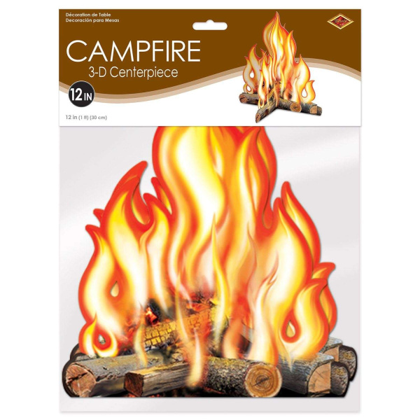 3D Campfire Table Decoration - 30cm