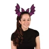 Purple Glitter Bat Wings Headband