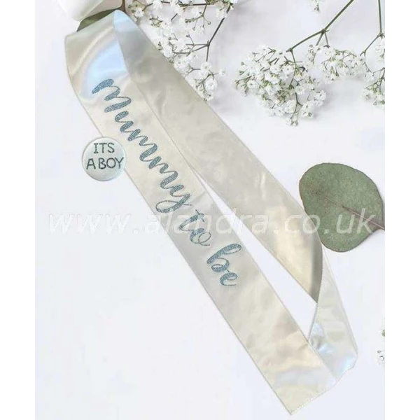 Baby Shower "It's a Boy" Sash & Badge Set