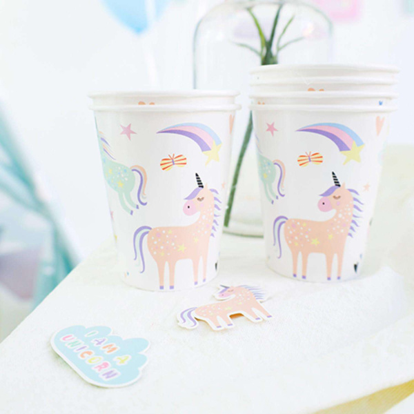 45 x XL Cartoon Unicorns & Rainbows Table Confetti