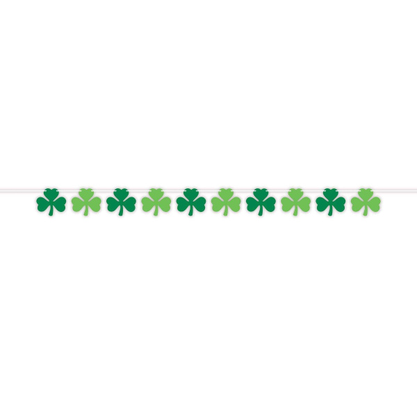 St Patrick's Day Shamrock Banner - 2.1m x 15cm