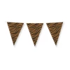 Tiger Print Triangle Foil Party Bunting - 10m