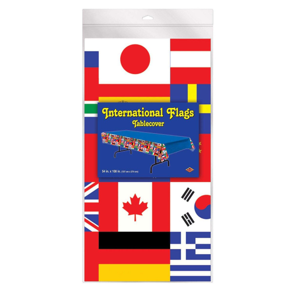 World Flags Tablecloth - 2.7m x 1.4m