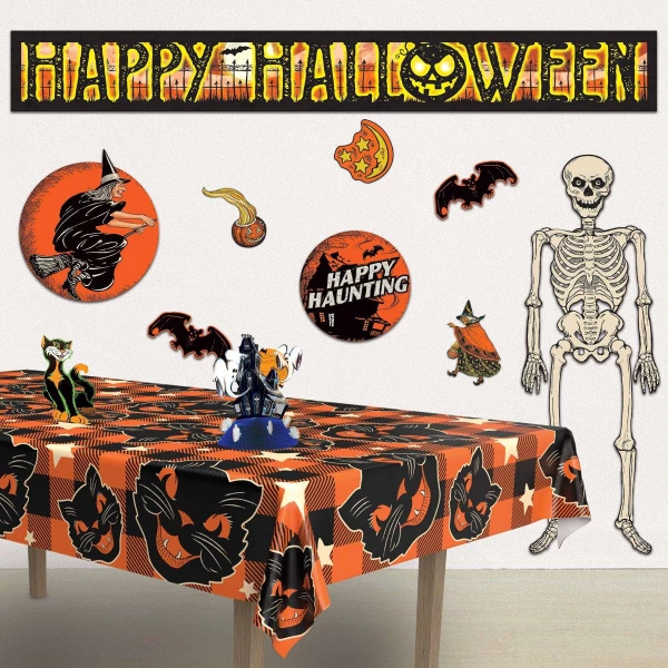 Metallic "Happy Halloween" Foil Banner - 1.5m x 19cm