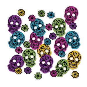 14g x Day of the Dead Colourful Halloween Sparkle Confetti - 6cm