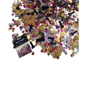 14 x Hen Party Willy Table Confetti