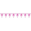 Breast Cancer Awareness Pink Ribbon Triangle Bunting - 3.6m