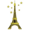 Jointed Metallic Eiffel Tower Foil Cutout Decoration - 1.8m