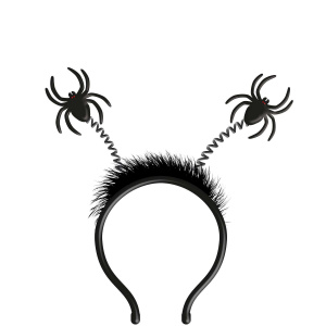 Creepy Spiders Halloween Headband Boppers with Fur
