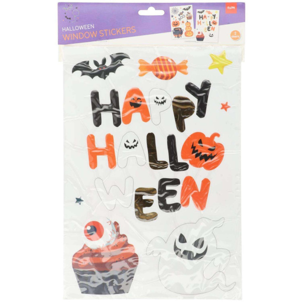 23 x Spooky Halloween Window Stickers