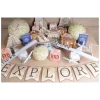 20 x Around the World Sepia Cutout Decorations - 18cm - 26cm