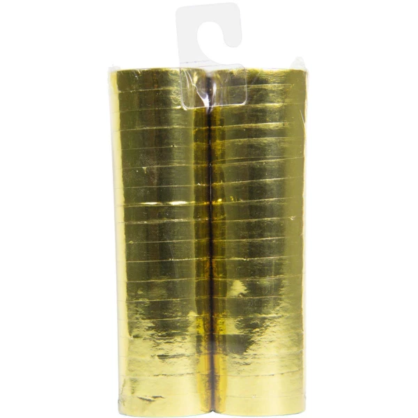 32 x Gold Metallic Paper streamers