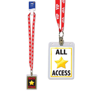 VIP All Access Lanyard & Pass Accessory - 63cm