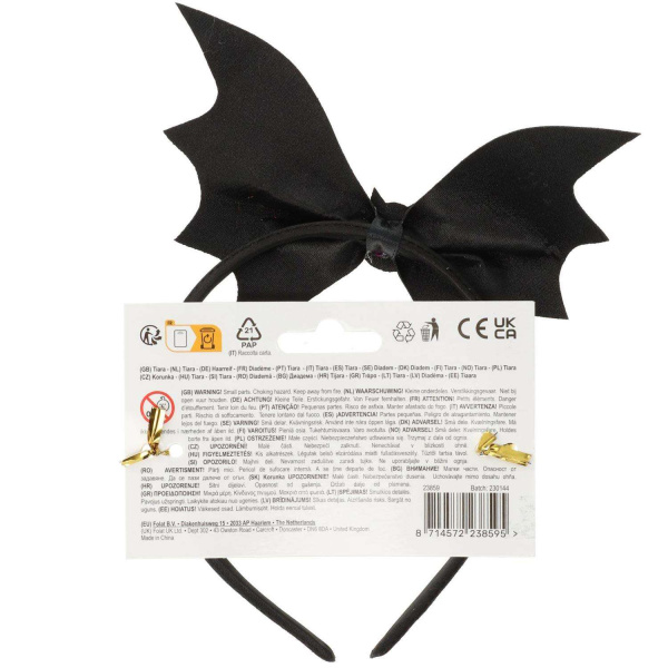 Glitter Bat Halloween Headband