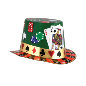 Casino Nights Card Top Hat
