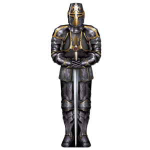 Jointed Black Knight Cutout Decoration - 1.8m