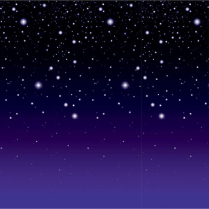 Starry Night Sky Backdrop - 9.1m x 1.2m