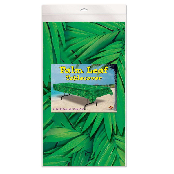 Tropical Palm Leaves Tablecloth - 2.7m x 1.4m