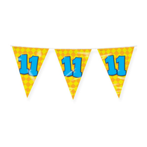 11th Birthday Colourful Party Bunting - 10m
