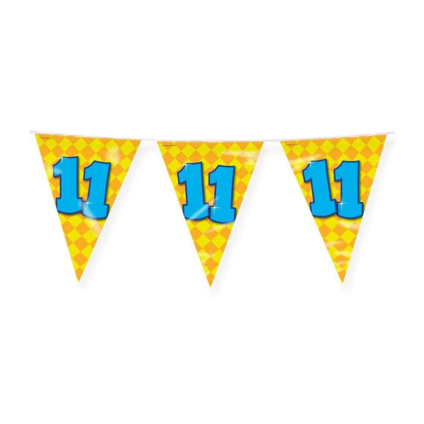 11th Birthday Colourful Party Bunting - 10m