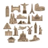 20 x Around the World Sepia Cutout Decorations - 18cm - 26cm