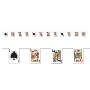 Playing Cards Casino Banner - 3.6m x 18cm