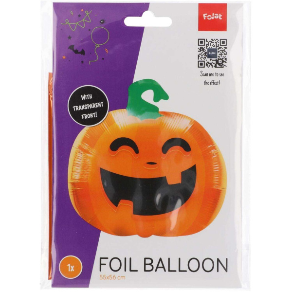 Cartoon Pumpkin Halloween Foil Balloon - 56cm